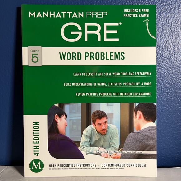 GRE Word Problems (Manhattan Prep GRE Strategy Guides) Book - Picture 1 of 6